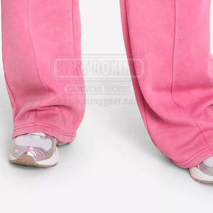 Chándales lavados con ácido para correr con logotipo personalizado, chándales lavados con ácido estilo algodón a rayas de doble color de calidad superior para mujer - Product Image 6