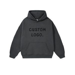 Sudadera con Capucha de Talla Grande para Hombre, Estilo Urbano, con Logotipo Personalizado, Lisa, 420 Gramos, Unisex, de Algodón - Product Image 3