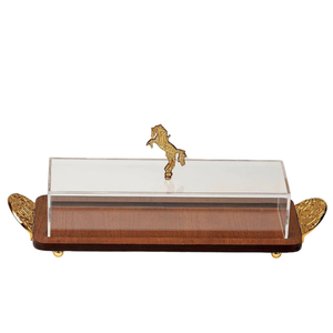 Vente chaude Moderne Base Ronde Gâteau Dôme En Aluminium et Verre Couverture D'affichage pour Les Mariages Fêtes Décor À La Maison Gâteau Stand - Product Image 6