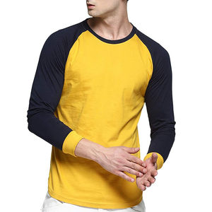 Camiseta Básica Lisa de Manga Larga para Hombre, 100% Algodón, 200gsm, Cuello Redondo, Secado Rápido, Transpirable, para Todas las Temporadas, Venta al Por Mayor - Product Image 1