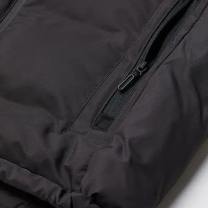 Gilet matelassé en jean grande taille à col roulé et fermeture éclair, sans manches, coupe courte, pour l'hiver – Nouvelle collection très prisée - Product Image 4