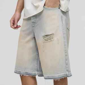 Pantalones Cortos de Mezclilla para Hombre, Diseño Nuevo, Alta Calidad, Color Liso, Precio al por Mayor, Pantalones Cortos Deportivos para Hombre - Product Image 1