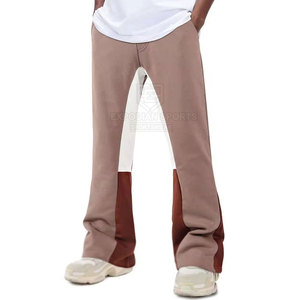 Fashion Design <b>Men's</b> Casual Lightweight Mid Waist Flare Baggy Sweatpants High Quality Customizable Plus Size 100% Cotton - Product Image 1