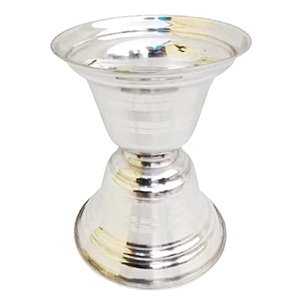 Cuenco de Latón Puro Vintage con Acabado Niquelado para Decoración, Artículo Decorativo Árabe Peekdaan de Alta Calidad - Product Image 3