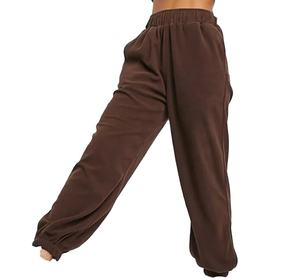 Women's Plus Size Winter Warm Breathable Cotton Fleece Pants Custom Printed <b>Lace</b> Fur Lining Drawstring <b>Elastic</b> Thick Joggers - Product Image 1