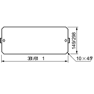 Piastra di Montaggio in Acciaio Zincato SCHNEIDER ELECTRIC NSYPMP7502DLP per Armadio DLP Altezza=2 W500mm per Apparecchiature Elettriche - Product Image 1