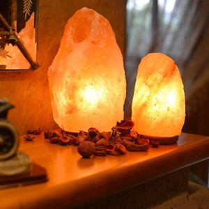 OEM Wholesale Natural Shape Pink Crystal Himalayan Natural Hand Crafted Salt <b>Lamp</b> With Wooden <b>Base</b> <b>Large</b> Himalayan Salt - Product Image 4