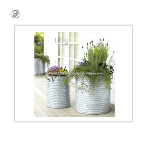 Maceta de chapa de hierro hecha a mano de lujo superventas, maceta de decoración del hogar para jardín de alta calidad para plantar bodas - Product Image 1