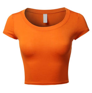Camiseta corta de algodón con estampado de corte holgado para mujer, camiseta informal de manga corta para trajes de estilo callejero - Product Image 3