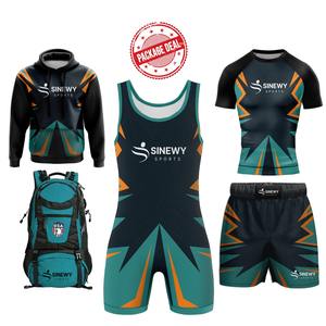 Combinaison de lutte personnalisée pour enfants, tenue de sport personnalisée pour le corps, arts martiaux, légère, respirante, 100% polyester - Product Image 1