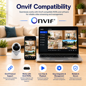 Caméra de sécurité intérieure WiFi Tuya 5MP avec détection PIR, suivi automatique, audio bidirectionnel, vision nocturne, prise en charge <span class=keywords><strong>ONVIF</strong></span> - Product Image 2