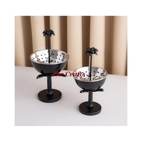 Stainless Steel Hammered Bakhoor <b>Burner</b> Mabkhars With <b>Wooden</b> Base OEM Customized Hotel Fragrance Mabkhara - Product Image 5
