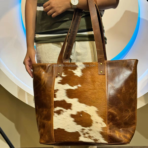 กระเป๋าสะพายไหล่สำหรับผู้หญิงทำจากหนังแท้ความจุสูงแนววินเทจแฟชั่น - Product Image 3