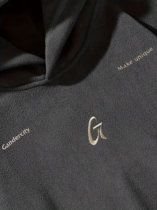 Vente en gros, sweat à capuche en molleton épais, coton surdimensionné pour hommes, sweat à capuche en polaire personnalisé, pull, vêtements décontractés, coton mélangé - Product Image 3