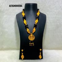 Nouveau design GALAM – Ensemble de colliers avec pendentif en forme de boîte à fleurs en alliage de laiton plaqué, micro-incrusté – Bijoux mignons pour femmes