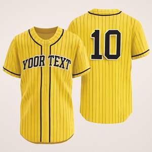 Camisetas de béisbol sublimadas de talla grande, camiseta de béisbol personalizada con botones de camuflaje, uniformes de béisbol transpirables para hombres - Product Image 1