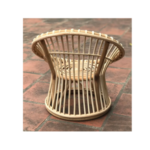 Sillón de mimbre bohemio elegante hecho a mano para niños, silla de ratán Natural de diseño bonito para Hotel y dormitorio, silla de ratán para niños - Product Image 5