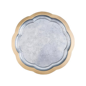 High Quality Aluminium Metal <b>Round</b> <b>Tray</b> For Restaurant Home Hotel Usage in Best Price - Product Image 1