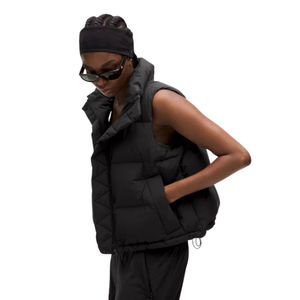 Chaleco de utilidad Ecuestre para mujer, chaqueta acolchada sin mangas, chaleco acolchado transpirable personalizado de talla grande de nailon cálido para invierno - Product Image 1