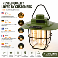 Lampe de camping LED portable vintage rechargeable par USB, idéale pour le camping, la randonnée et la pêche – Meilleur prix