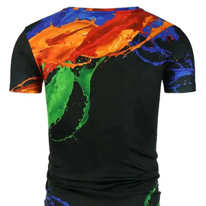Camiseta Casual Sublimada para Hombre, Ligera, Lista para la Playa, de Poliéster, Suministro de Fábrica OEM - Product Image 5
