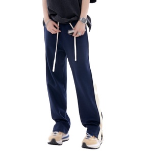 Pantalones Casuales de Otoño Invierno para Hombre, 100% Algodón, Ligeros, con Costuras Laterales, Abertura, Cintura Alta, Protección UV, Pantalones Personalizados para Hombre - Product Image 4