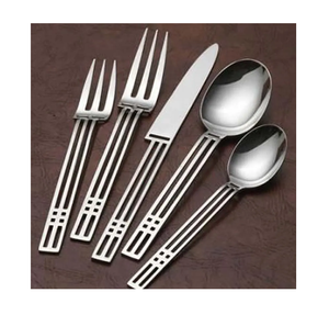 ชุดช้อนส้อมสแตนเลสมาใหม่พร้อมที่จับกระจกเหล็กมีดสำหรับงานแต่งงานโรงแรมและบนโต๊ะและเสิร์ฟอาหาร - Product Image 3