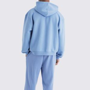 Sweat à capuche en relief 3d haut de gamme uni et personnalisé pour hommes Streetwear en coton épais pour hommes Sweats à capuche en relief pour hommes - Product Image 2