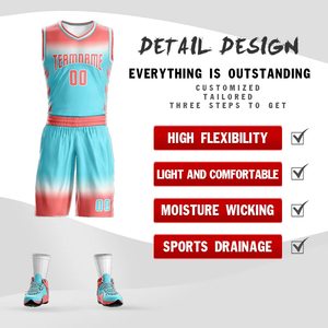 Vente en gros Vêtements de sport classiques rétro unis Uniforme d'entraînement Maille imprimée par sublimation Maillot de basket-ball respirant pour hommes - Product Image 2