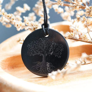 Shungite จี้ต้นไม้แห่งชีวิต Ø 1.4ใน (35มม.) - Product Image 1