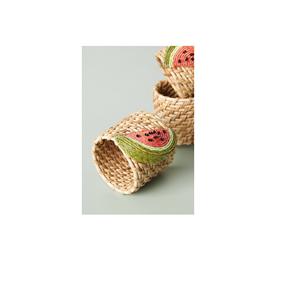 Accesorios de mesa de forma redonda hechos de ratán, servilleteros, artículos para el hogar y la cocina, anillos de sujeción de tejido, precio asequible - Product Image 2