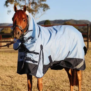 Weather-Resistant Breathable Waterproof Windproof Horse <b>Rug</b> 600D-1680D Ripstop Fabric Secure Buckles Lightweight Durable Design - Product Image 1
