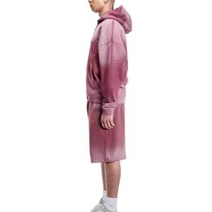 Conjunto de Sudadera con Capucha y Pantalones Cortos de Color Sólido para Hombre, Diseño Nuevo, Verano, Ropa Urbana Personalizada, Transpirable - Product Image 2