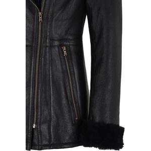 Top Selling OEM <b>Women's</b> Shearling & Lambskin Leather <b>Jacket</b> Breathable Quick Dry Premium Handmade Genuine Leather Winter - Product Image 5