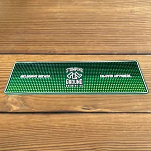 Colorful Promotional Anti Slip Soft Bar Rubber Beer Drip Spill Soft PVC Bar Counter Mats With Logos