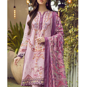 Collection de vêtements ethniques d'été 2023, robes 3 pièces sans coutures aux couleurs les plus éclatantes - Product Image 5