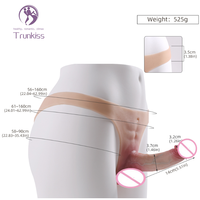 Meilleure vente pantalon gode portable produit de sexe pour adultes pénis réaliste matériau en Silicone souple sexe lesbien pantalon de traction pantalon gode