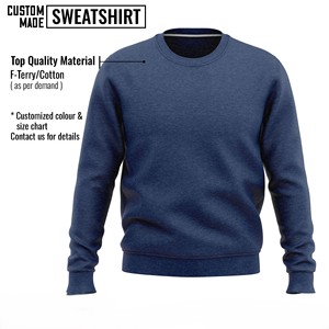 Sweat Homme 100% Coton Vintage Manches Longues Col Ras du Cou Pull Fit Unisexe Fitness Mode Streetwear Wear Logo Personnalisé Blanc - Product Image 4