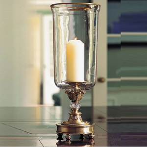 Haute vente argent fini métal verre ouragans disponibles décor à la maison Art cadeaux Vintage métal bougeoir décoration de la maison - Product Image 3