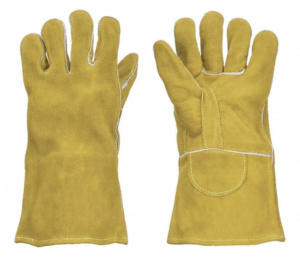 Guantes de trabajo de cuero de vaca de alta calidad Guantes de seguridad de soldadura industrial con protección de manos ignífuga para trabajar - Product Image 5