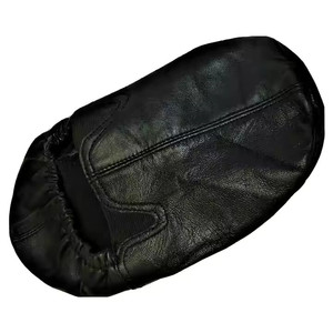 2025 Latest Design Men's Casual Leather Socks Black Color Fleece Lining Handmade <b>Soft</b> Natural Leather <b>Slipper</b> for Men and Women - Product Image 6