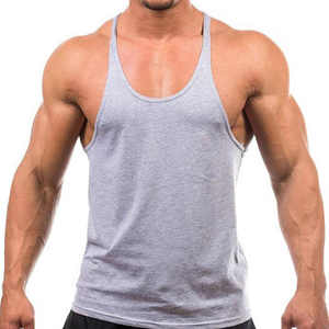 Nouveau dernier Style vêtements de sport à séchage rapide Gym Fitness porter Top qualité 100% coton hommes Muscle Fit entraînement débardeurs - Product Image 6