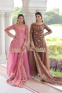 Ensemble de salwar kameez brodé pour femmes avec dupatta, tenue ethnique pour les fêtes, à séchage rapide, pour l'hiver/l'été - Product Image 5