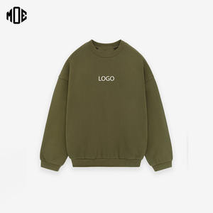 Unisex Heavyweight 100% algodón 420GSM sudadera de talla grande de gran tamaño cuello redondo Sudadera con capucha transpirable invierno Sudadera con capucha teñida Lisa hombres - Product Image 1