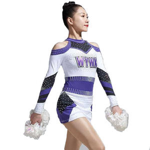 Uniforme Cheer personnalisé avec tissu de performance durable et design élégant, idéal pour les routines à haute énergie et les compétitions d'équipe - Product Image 2