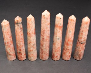 Vente en gros Obélisque en pierre de soleil naturelle sculptée de meilleure qualité Tour en cristal de qualité pour Feng Shui Meilleure tour en pierre de soleil pour Feng - Product Image 2