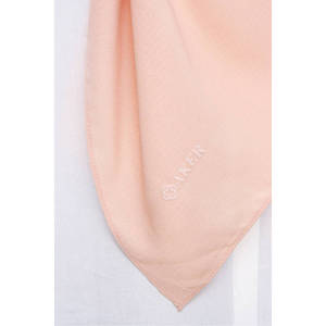 Self-Striped <b>Wool</b> <b>Scarf</b> 73x190 cm Powder Pink Headpiece & Neckerchief - Product Image 4