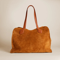 Sac à main en cuir véritable suédé fait à la main pour femmes Sac à main occidental Sac à main en cuir suédé Sac hobo
