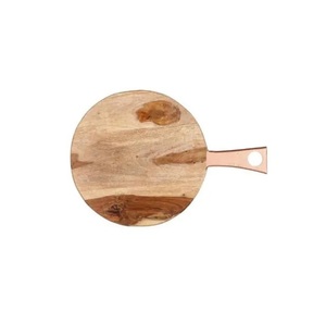 Planche à découper de cuisine en bois de forme ronde antique Offre Spéciale gravée avec poignée Nouveau Design Ustensiles de cuisine Planche à découper en bois - Product Image 1