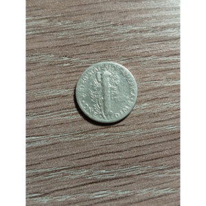 Moneda de 1943 D Mercury Dime con grieta en el reverso y error de texto, moneda única para coleccionistas y contadores y clasificadores de monedas - Product Image 5